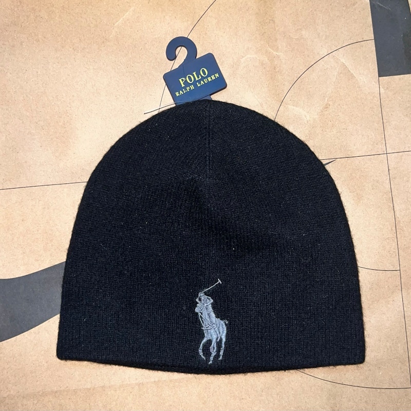 Polo Ralph Lauren Merino Wool Beanie Black