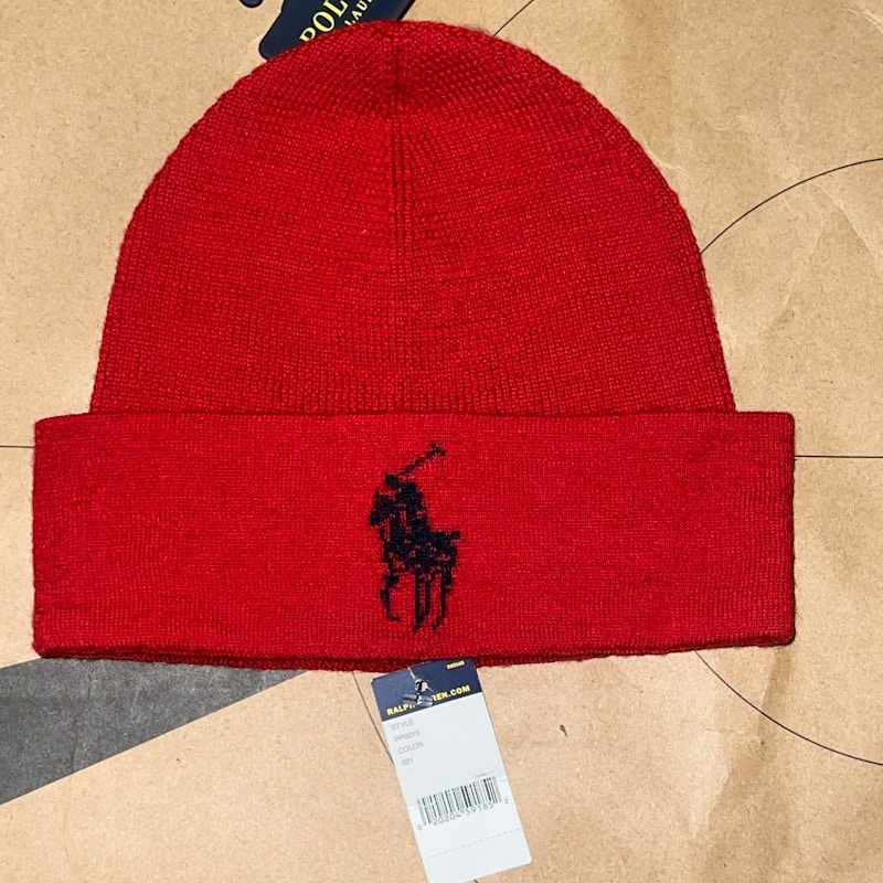 Polo Ralph Lauren Merino Wool Beanie Red