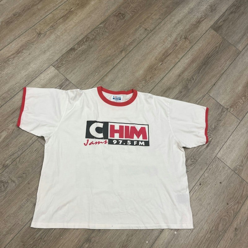 Hmdd CHIM 97.5 FM Soul Jam Ringer T-Shirt White