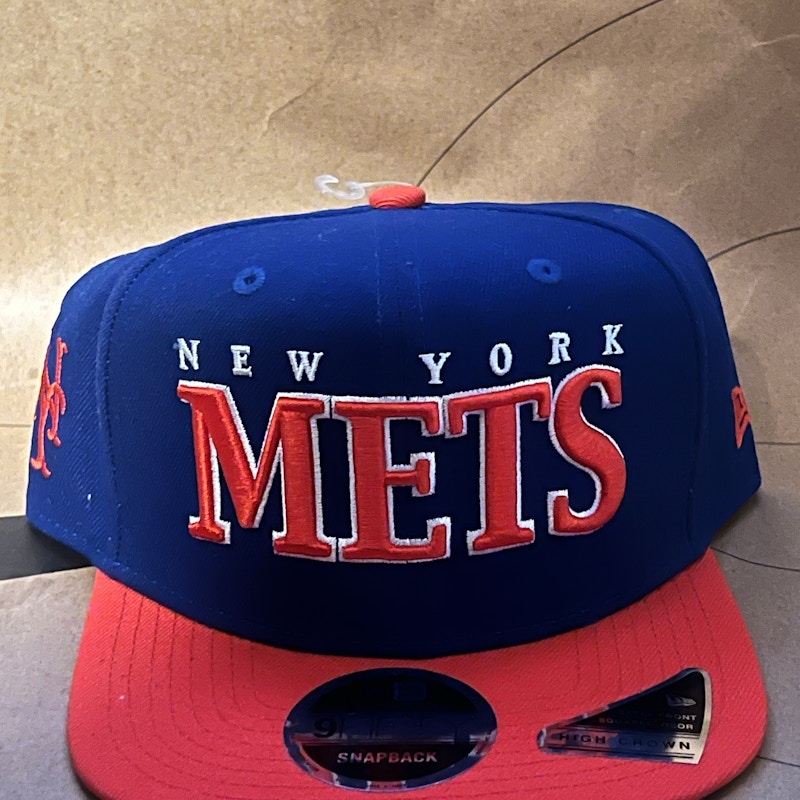 New Era New York Mets Retro Classic Snapback Hat Royal Orange