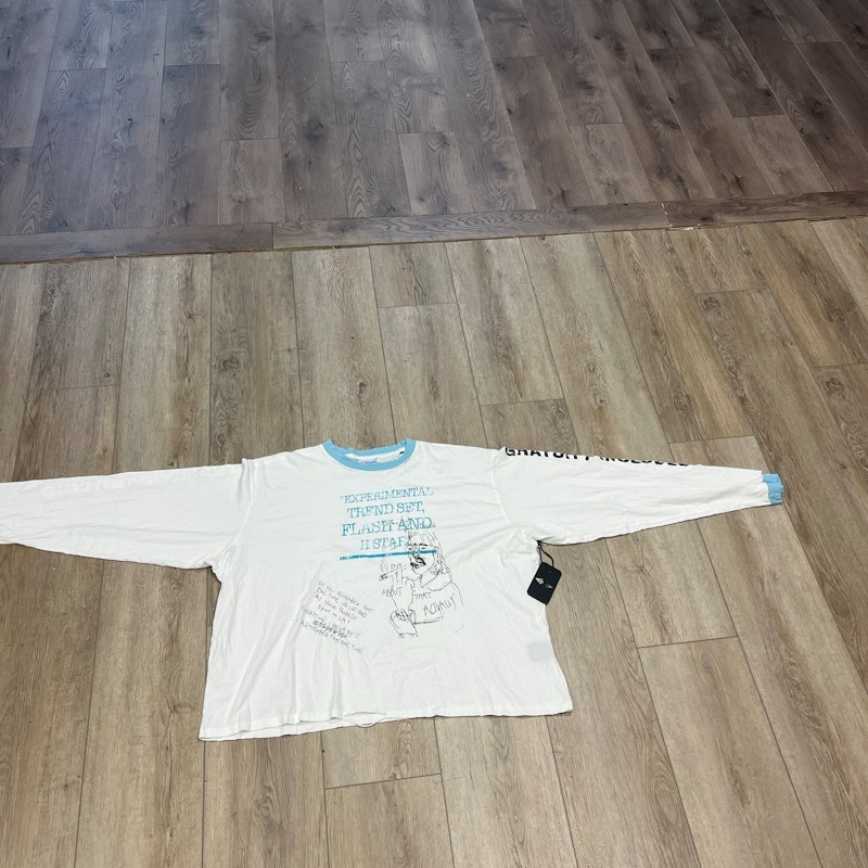 HMDD Gratuity Included Long Sleeve Shirt White