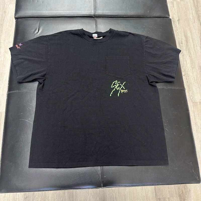 Anti Promo Sex Records Pocket T-Shirt Black