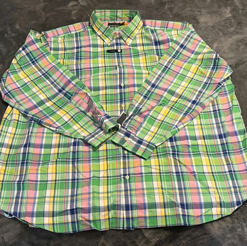 Polo Ralph Lauren Performance Plaid Long-Sleeve Shirt Multi-Color