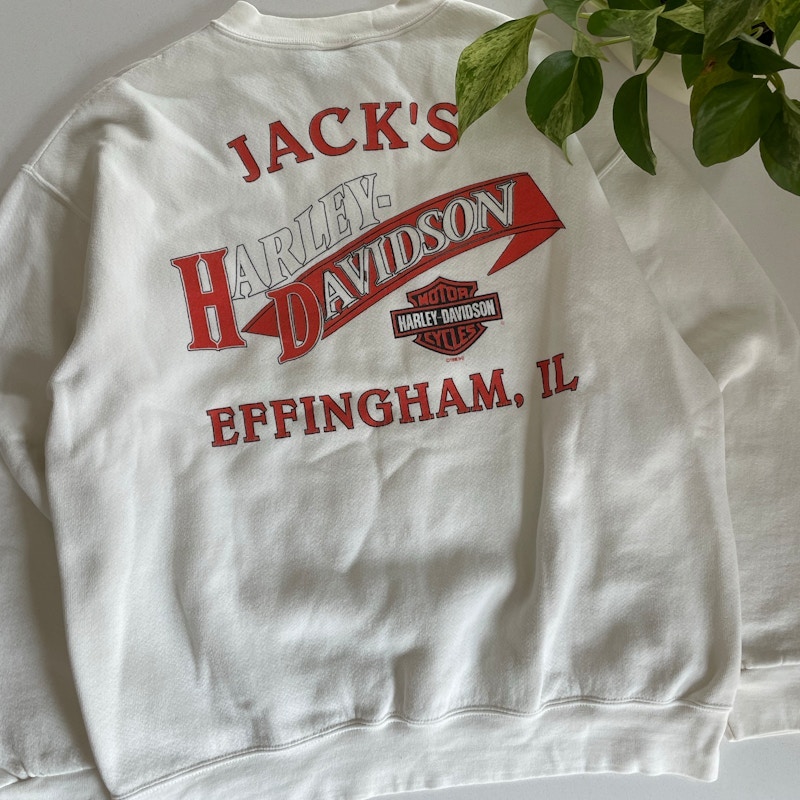 1998 Harley-Davidson Illinois Sweatshirt White