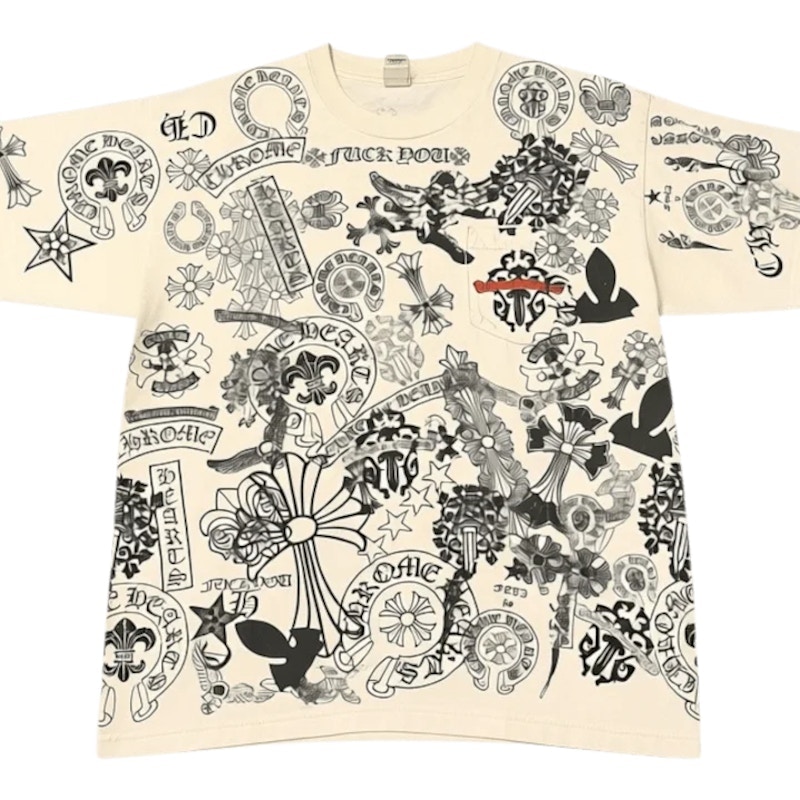 Chrome Hearts All-Over Print Pocket T-Shirt