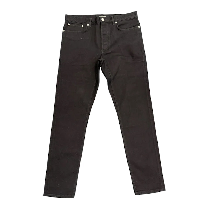 Dior Long Slim-Fit Jeans Black Cotton Denim