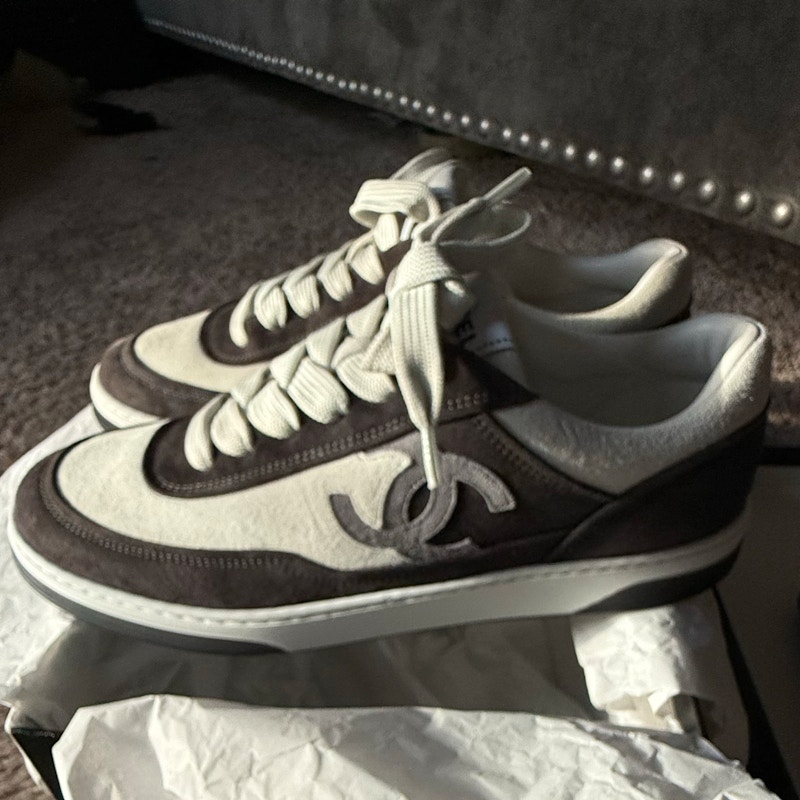 Chanel CC Trainers Black White