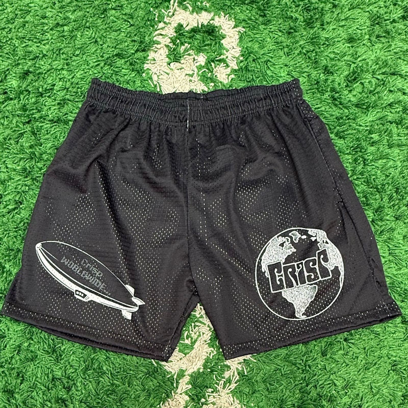 Crisp NYC Worldwide Mesh Shorts Black