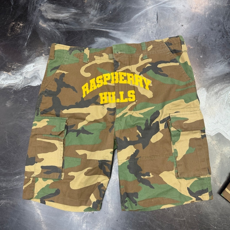 GV Gallery Raspberry Hills Camo Cargo Shorts