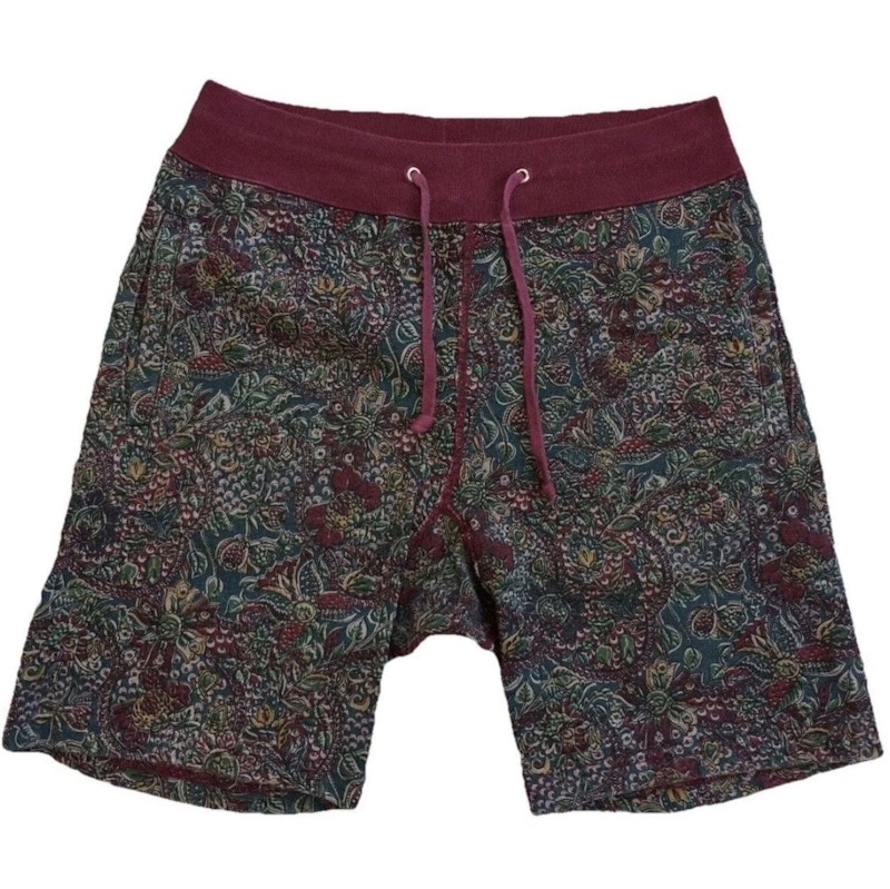 Supreme Paisley Sweatshorts Burgundy