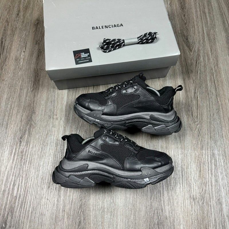 Balenciaga Triple S Leather Free Black