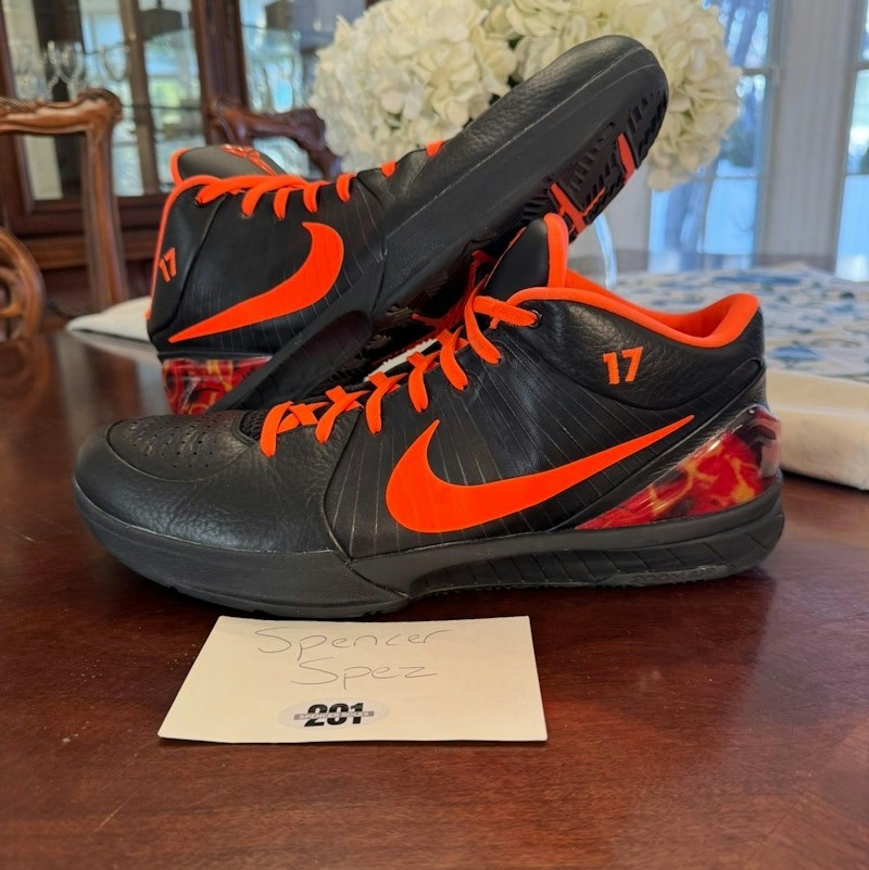 Nike Kobe 4 Protro Black Hyper Crimson PJ Tucker PE