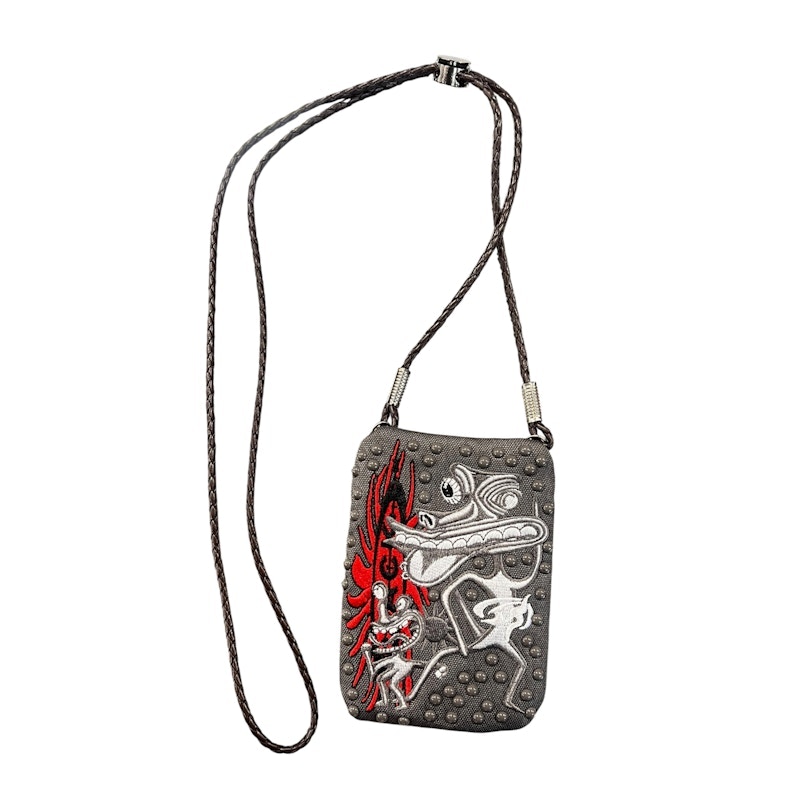 Cactus Jack Studded Crossbody Bag Grey
