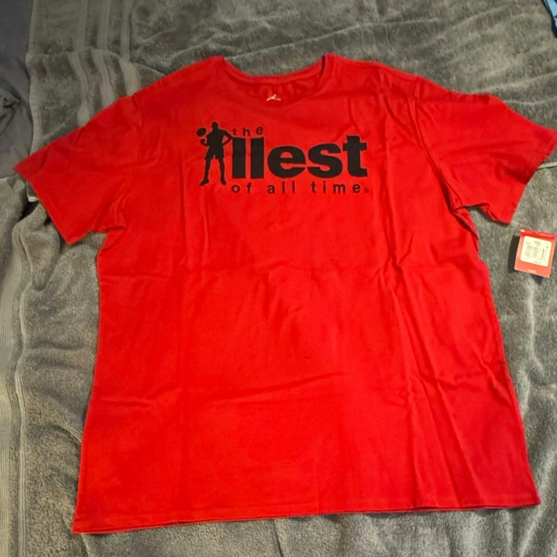 Jordan The Illest Of All Time T-Shirt Red Flu Game