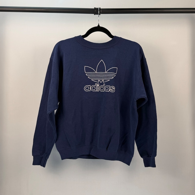 Adidas Trefoil Logo Crewneck Sweatshirt Navy