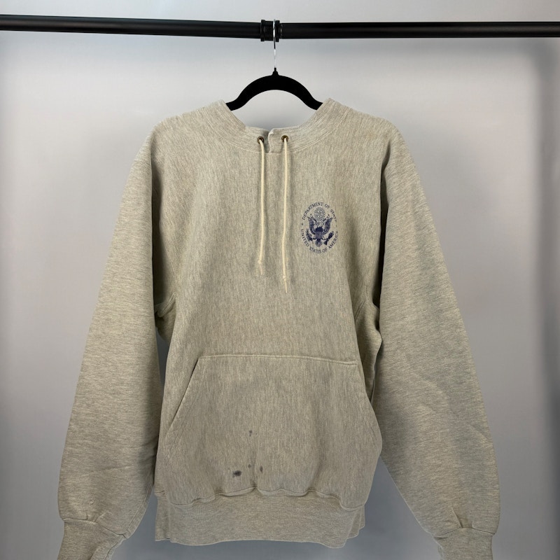 Champion Department of State Hooded Sweatshirt Grey