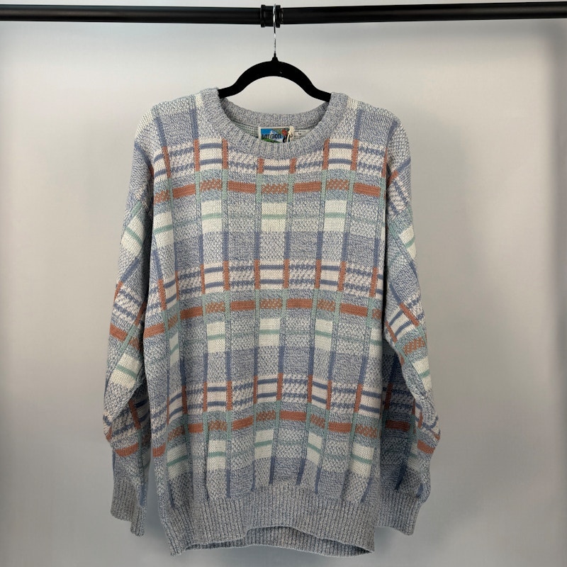 London Plaid Knit Sweater Multi