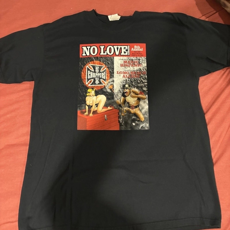West Coast Choppers No Love T-Shirt Black