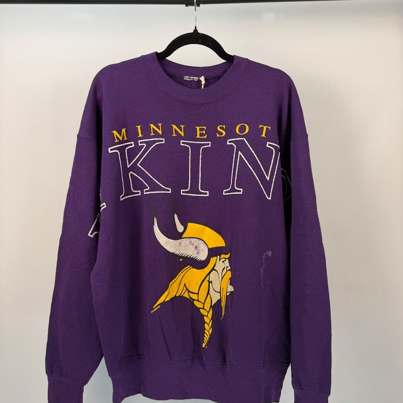 Minnesota Vikings Crewneck Sweatshirt Purple