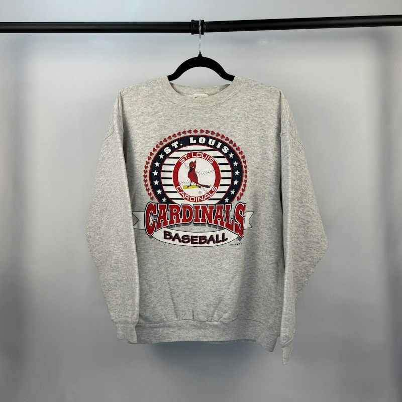 St. Louis Cardinals Baseball Crewneck Sweatshirt Heather Grey