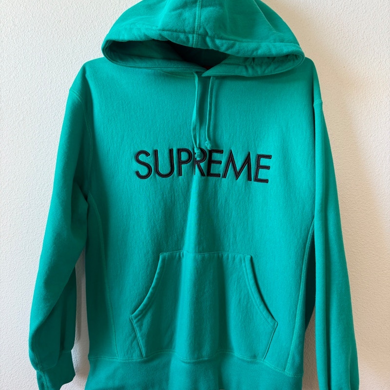 Supreme Hooded Sweatshirt Teal