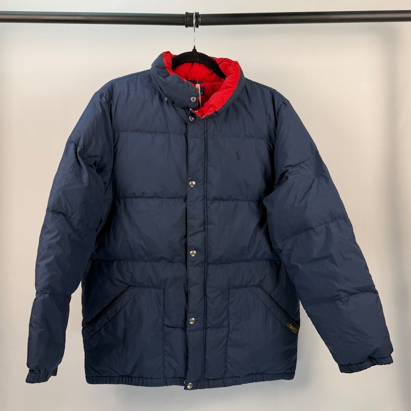 Polo Ralph Lauren Puffer Jacket Blue Red
