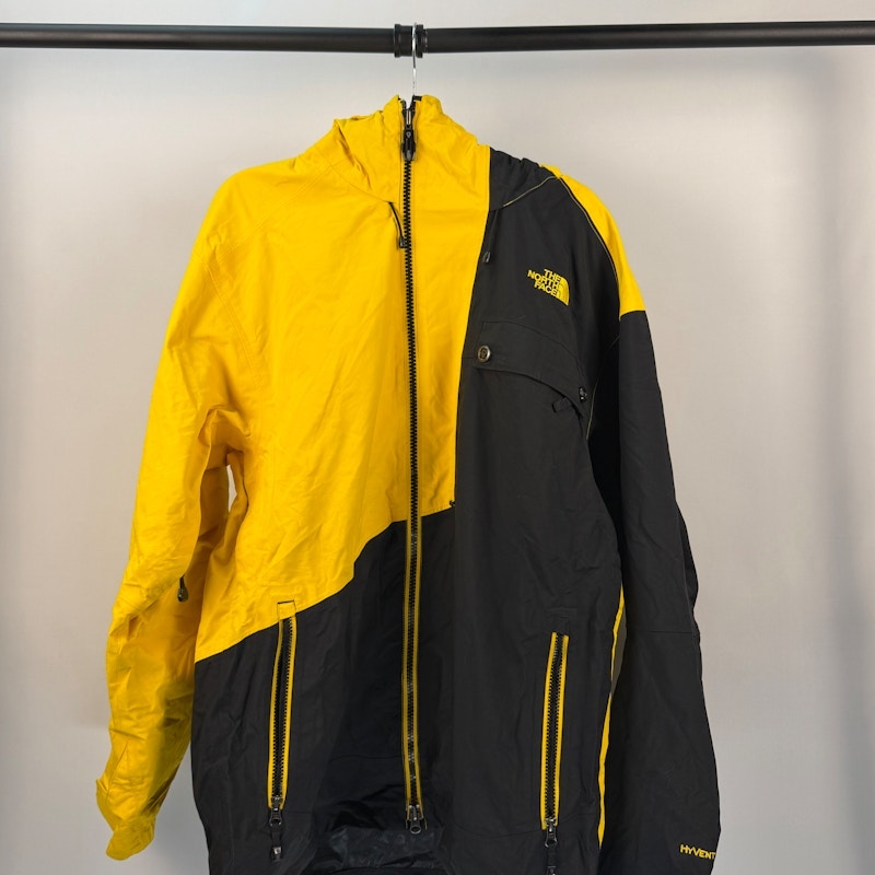 The North Face HyVent Shell Jacket Yellow Black