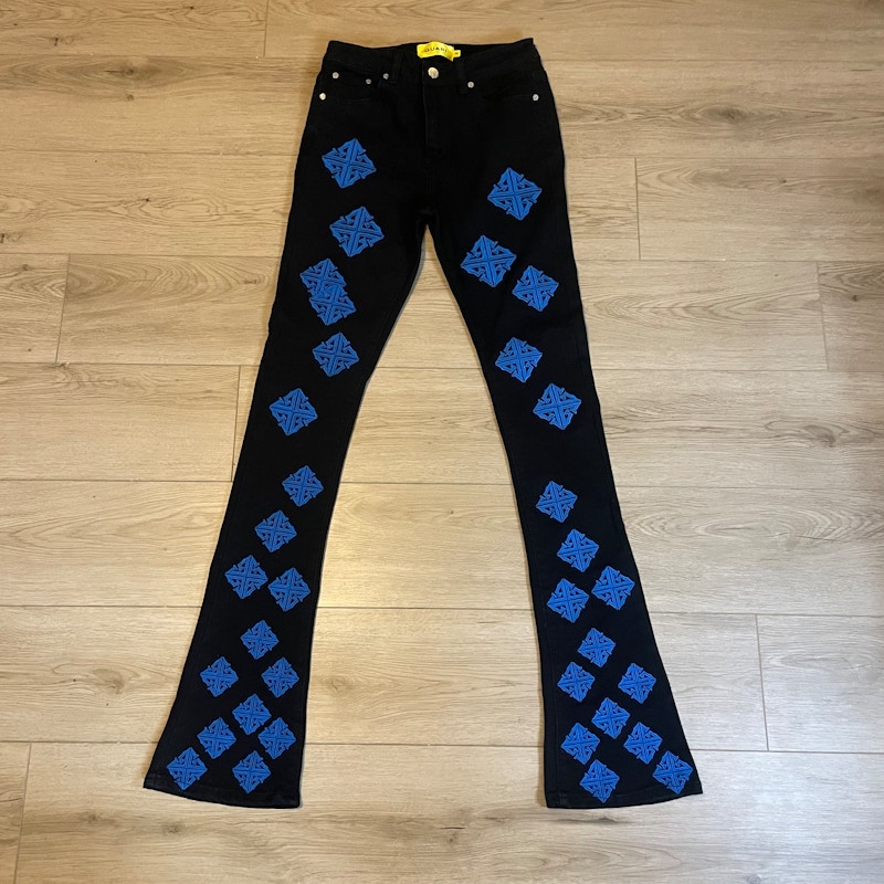 Guapi Royal Blue Icon Stacked Denim