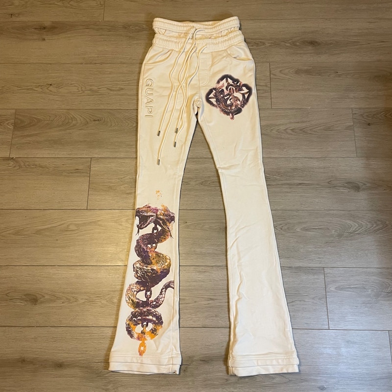 Guapi Cream Venemous Veins Sweat Pants