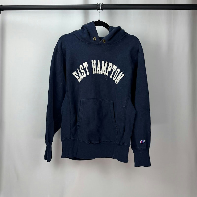 80s Champion East Hampton Reverse Weave Hooded Sweatshirt