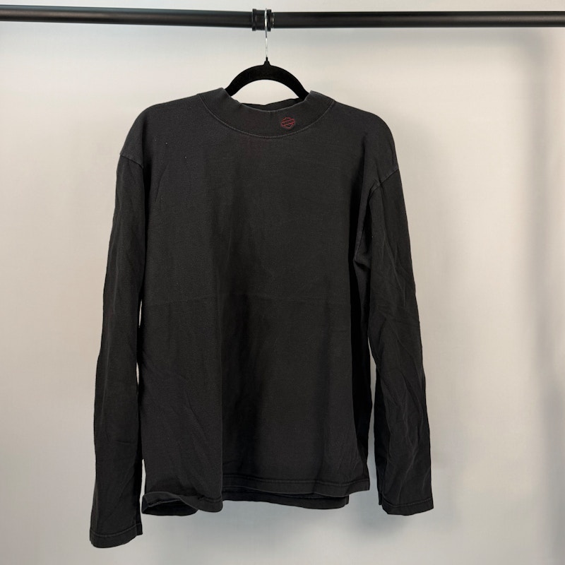 Harley-Davidson Long Sleeve Mock Neck Shirt Black