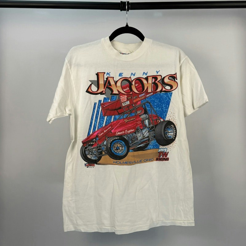 Kenny Jacobs Sprint Car Racing T-Shirt White