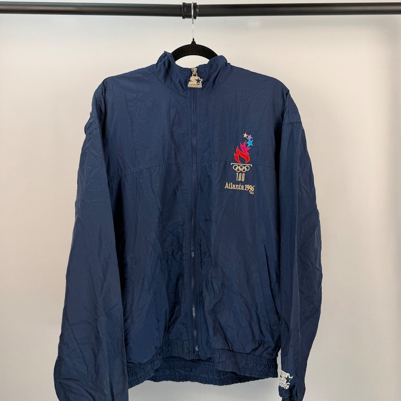 Starter Atlanta 1996 Olympic Games Windbreaker Jacket Navy