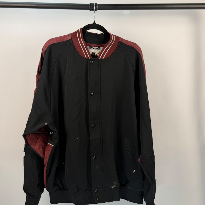 Nike Varsity Jacket Black and Maroon