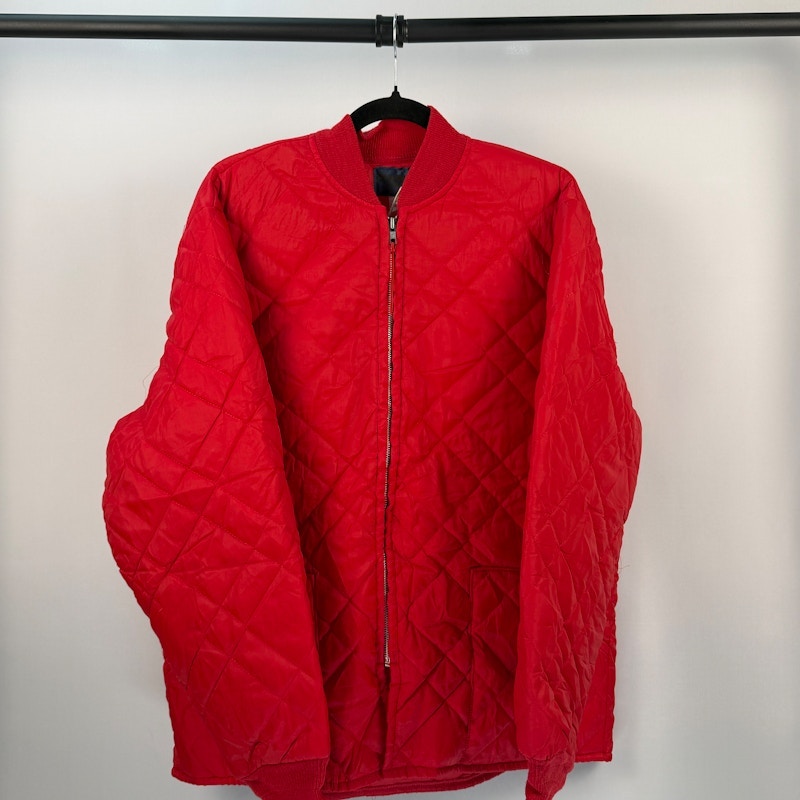Quilted Jacket Red