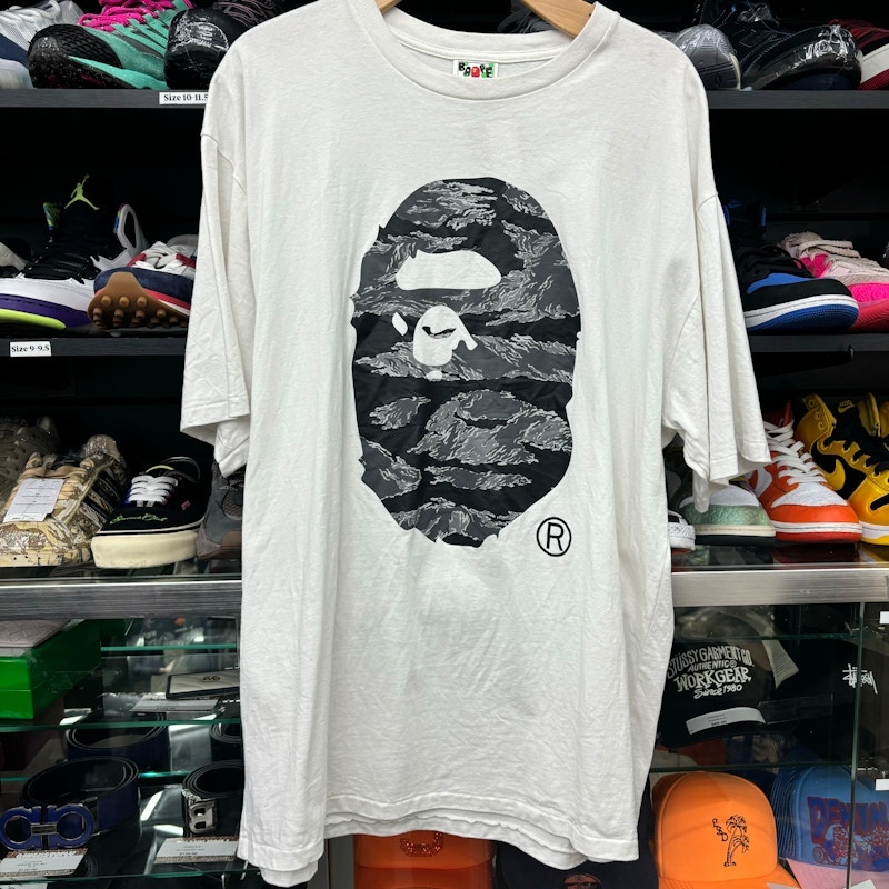 A Bathing Ape Ape Head Camo T-Shirt White