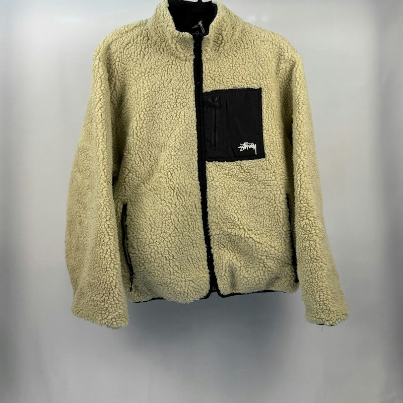 Stüssy 8 Ball Sherpa Jacket Natural