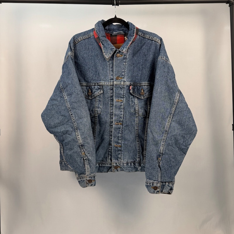 Levi's Fleece Lined Denim Trucker Jacket Blue