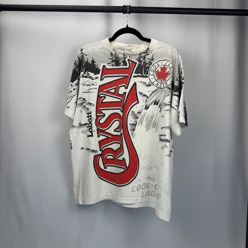 90s Labatt Crystal Beer All Over Print T-Shirt
