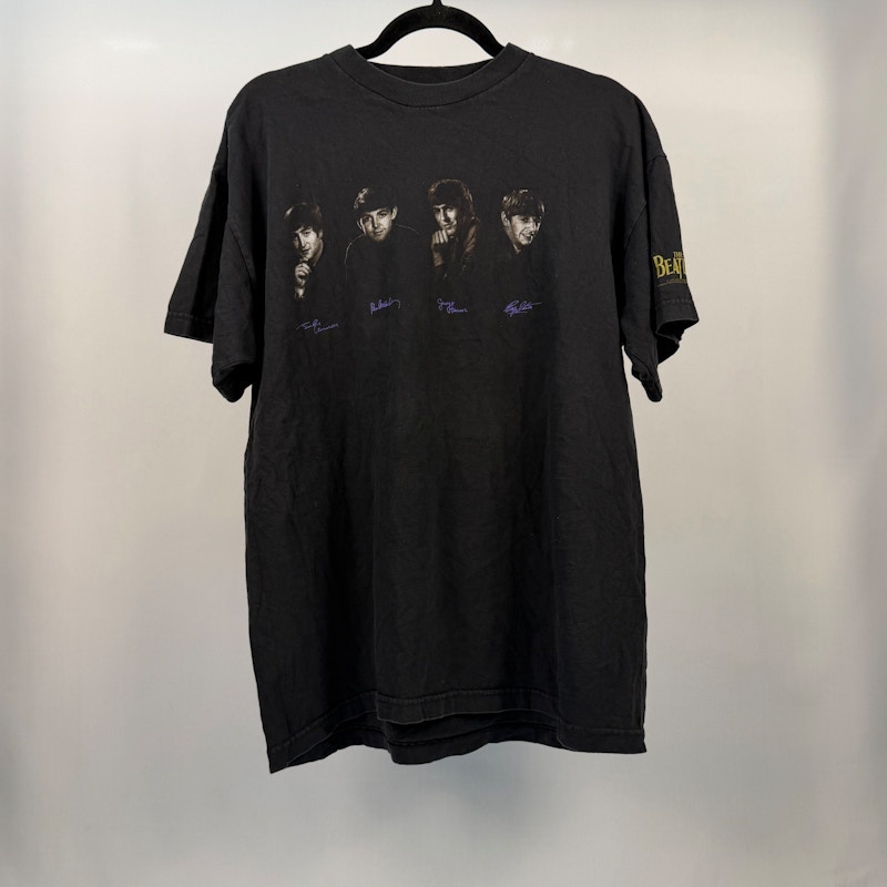 The Beatles Band Photo T-Shirt Black