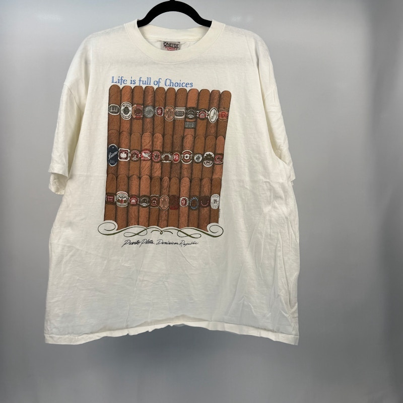 Oneita Life is Full of Choices T-Shirt White