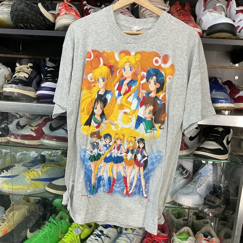 Sailor Moon Graphic T-Shirt Heather Grey