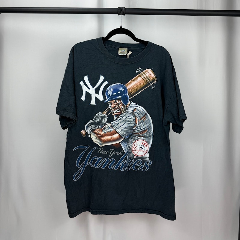 90s Liquid Blue New York Yankees Angry Batter T-Shirt