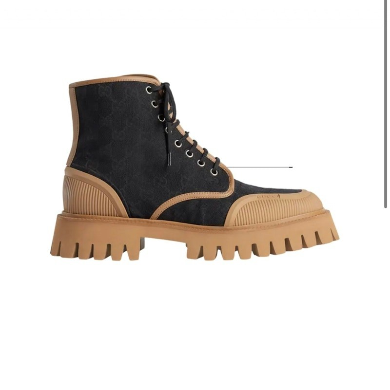 Gucci Original GG Miro Soft Boot Nero Koi Beige