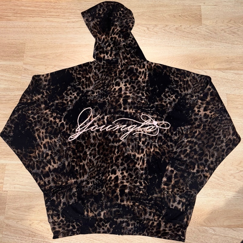 YoungLA W533 Flashback Zip Hoodie Leopard