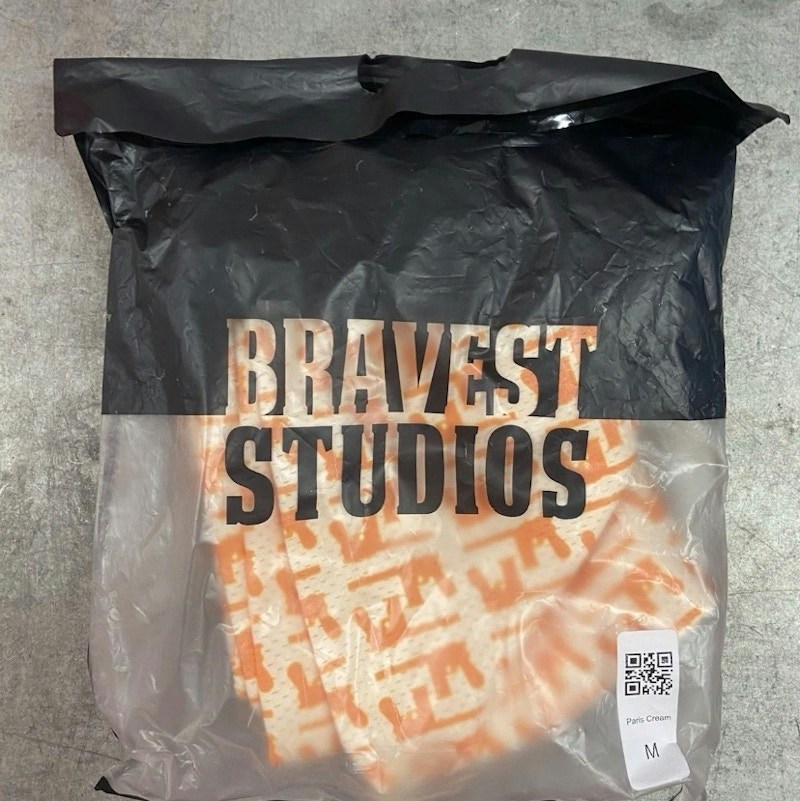 Bravest Studios Monogram Mesh Shorts Paris Cream