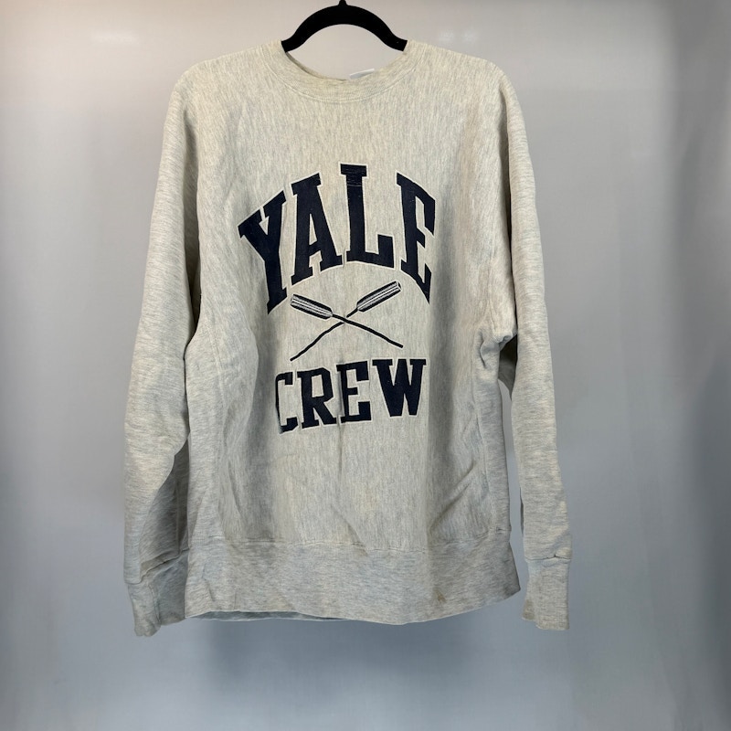 Yale Crew Reverse Weave Sweatshirt Gray