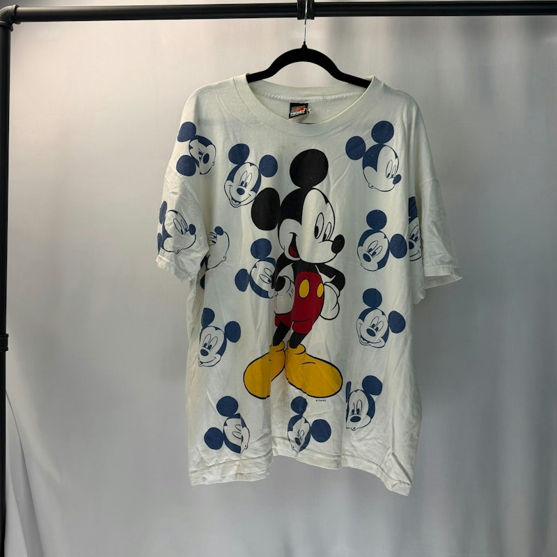 Disney Mickey Mouse All-Over Print T-Shirt White