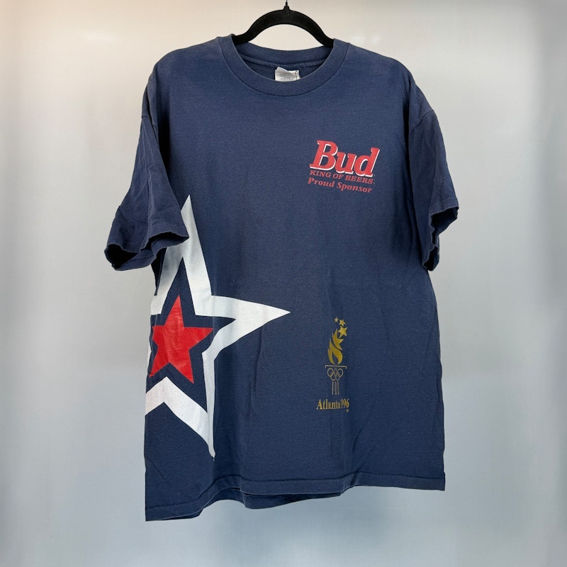 Bud Atlanta 1996 Olympic Games T-Shirt Navy