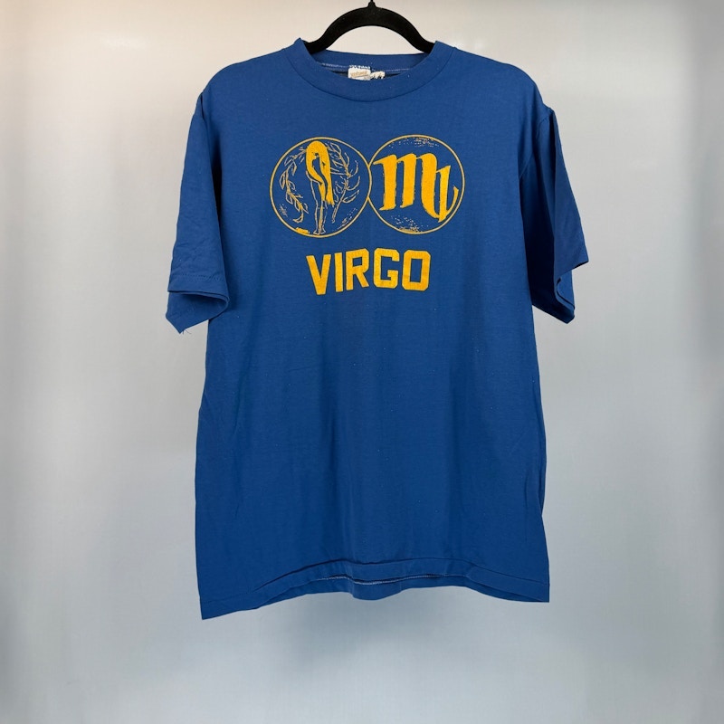 Virgo Zodiac T-Shirt Blue